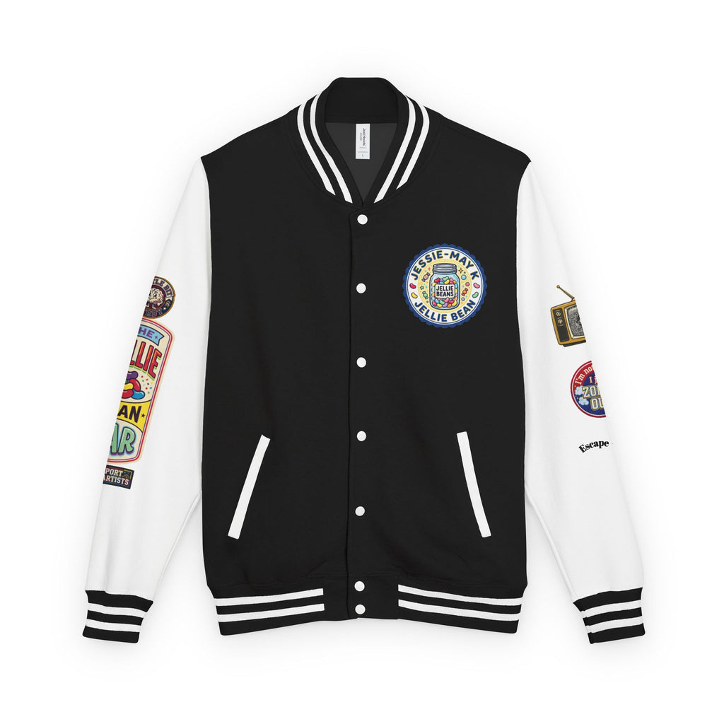 Jellie Bean—Retro Patch Letterman Jacket