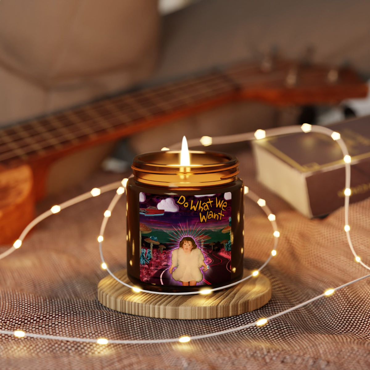 Copy of Soy Candle — "Do What We Want" Amber Jar (Scented, Multi-Size)