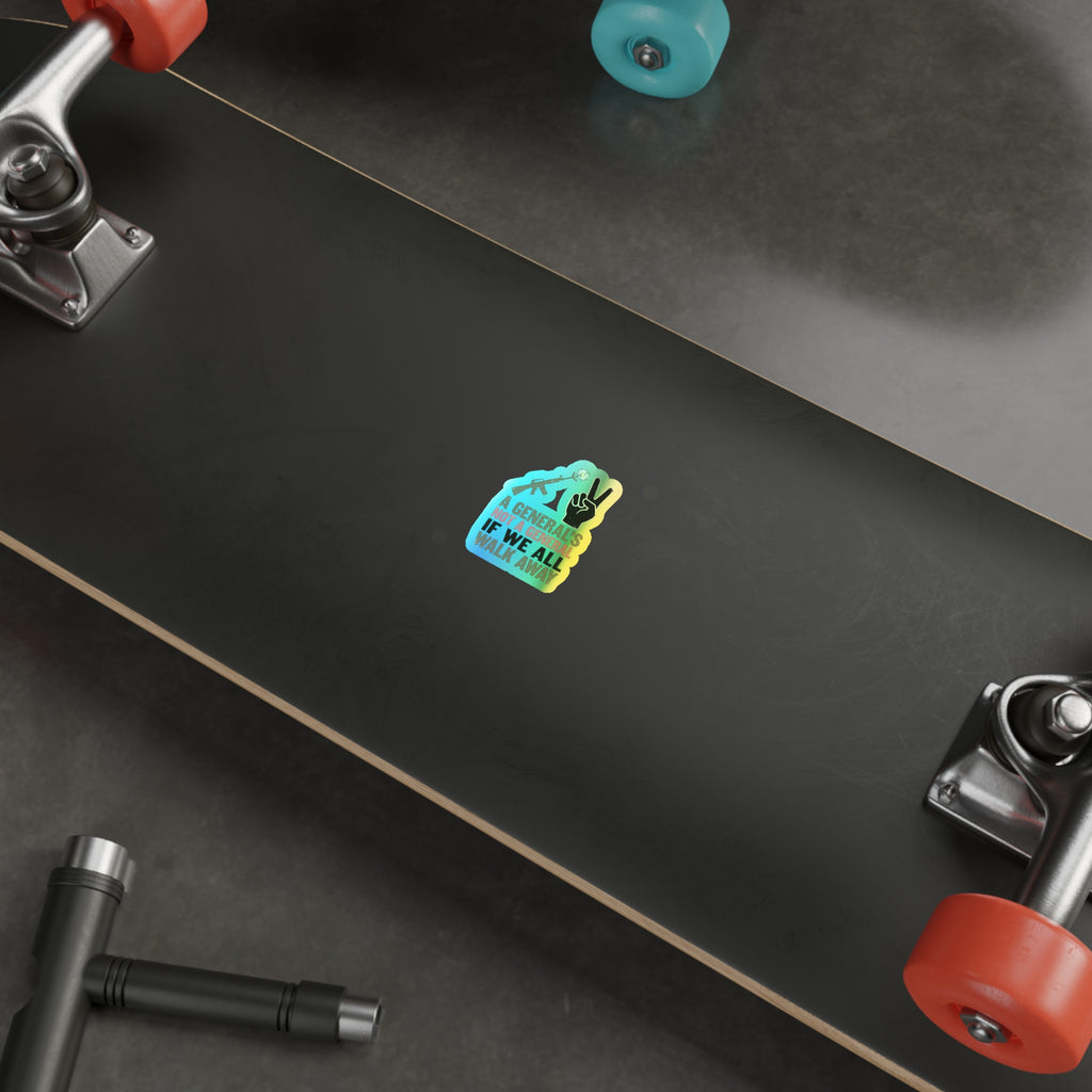 Shootin Daisies—Holographic Sticker