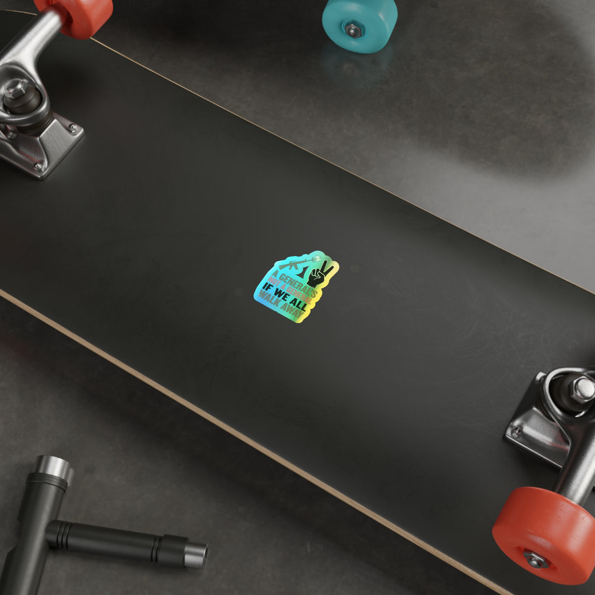 Shootin Daisies—Holographic Sticker