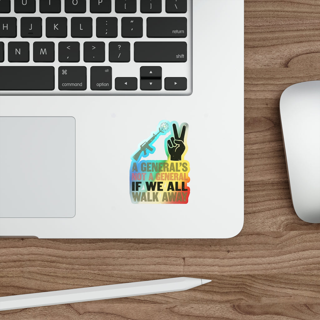 Shootin Daisies—Holographic Sticker