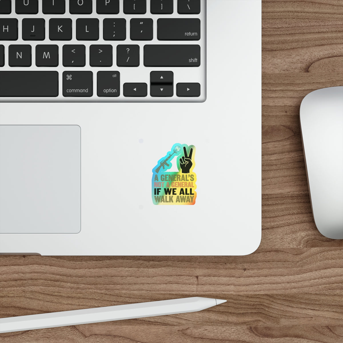 Shootin Daisies—Holographic Sticker
