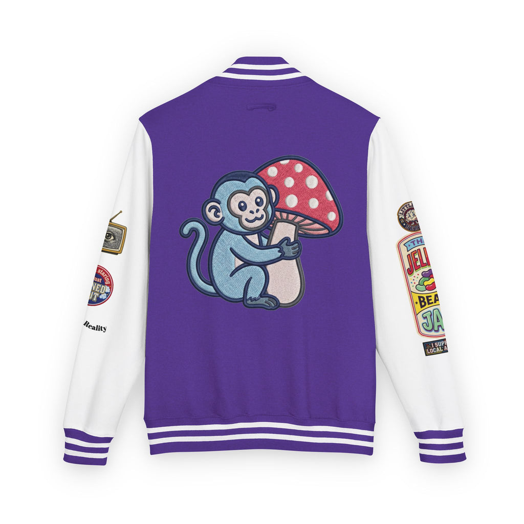 Jellie Bean—Retro Patch Letterman Jacket