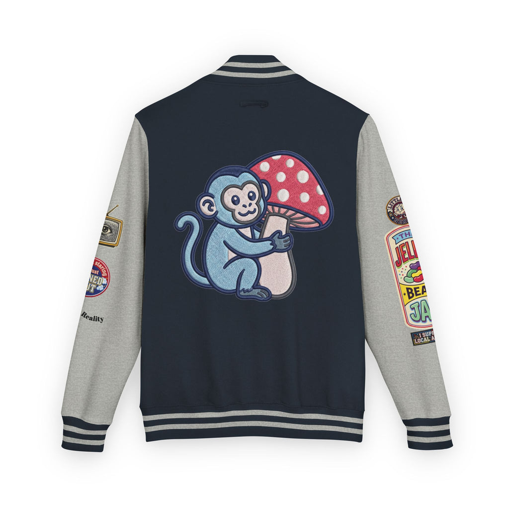 Jellie Bean—Retro Patch Letterman Jacket